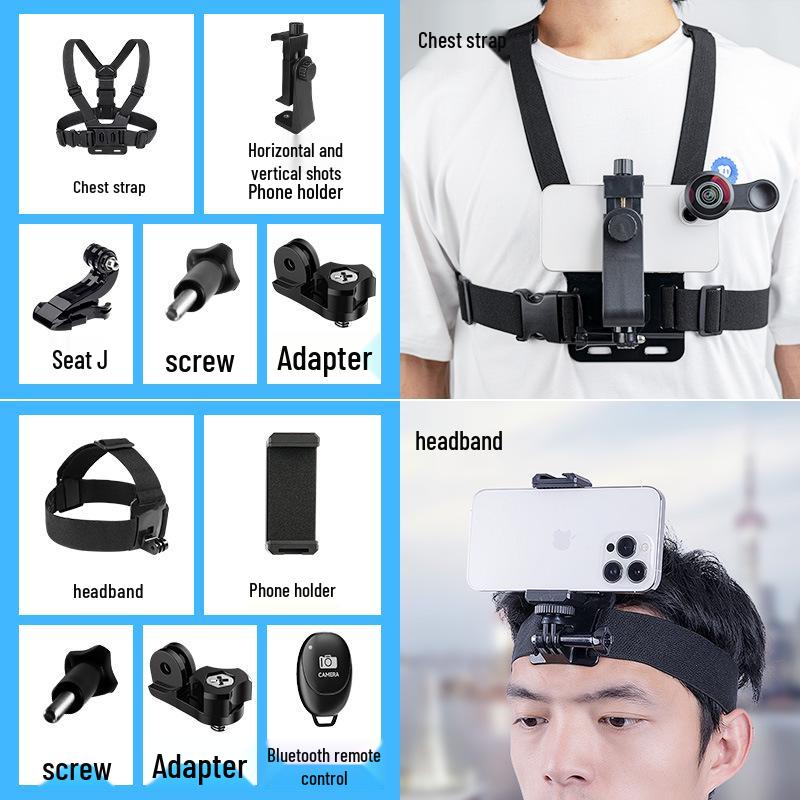 Chest Phone Holder: First-Person View Wearable for Douyin and Live Streaming
