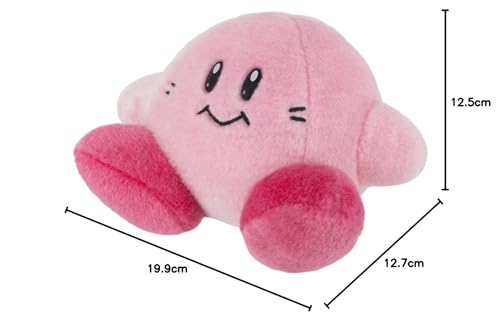 Sanei Boeki Kirby 30th Anniversary Classic Plush Toy, Kirby, W19 x D15 x H12.5cm