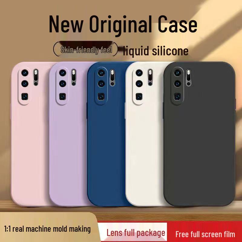 Huawei P30 Pro Simple Pure Color Liquid Cube Drop-Proof Soft Case