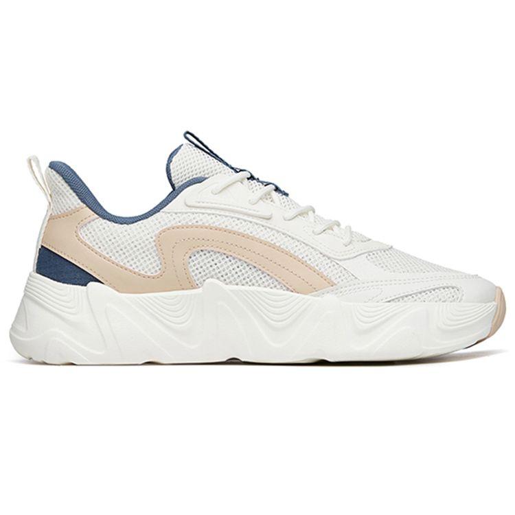 Anta Fashion Series Lightweight Low-Top Skate Shoes Men Sneakers Blue White 112228051-4