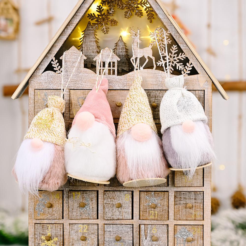 Captivating Wooden Doll Ornaments With Round Base And Whimsical Hats For Cheer Holiday