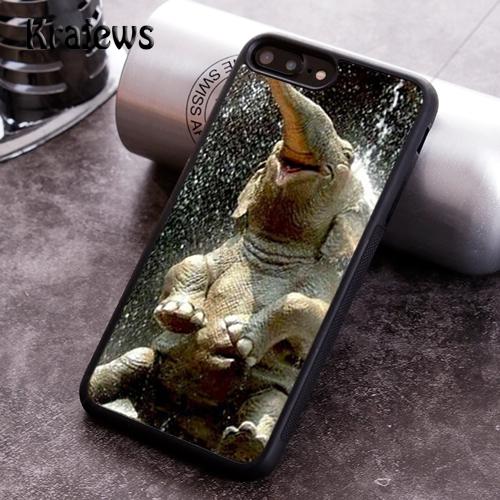 Krajews Baby Elephant Animal Rubber Phone Case For iPhone 17 Air 16 16e 15 14 11 12 13 Pro MAX Plus Cover Coque