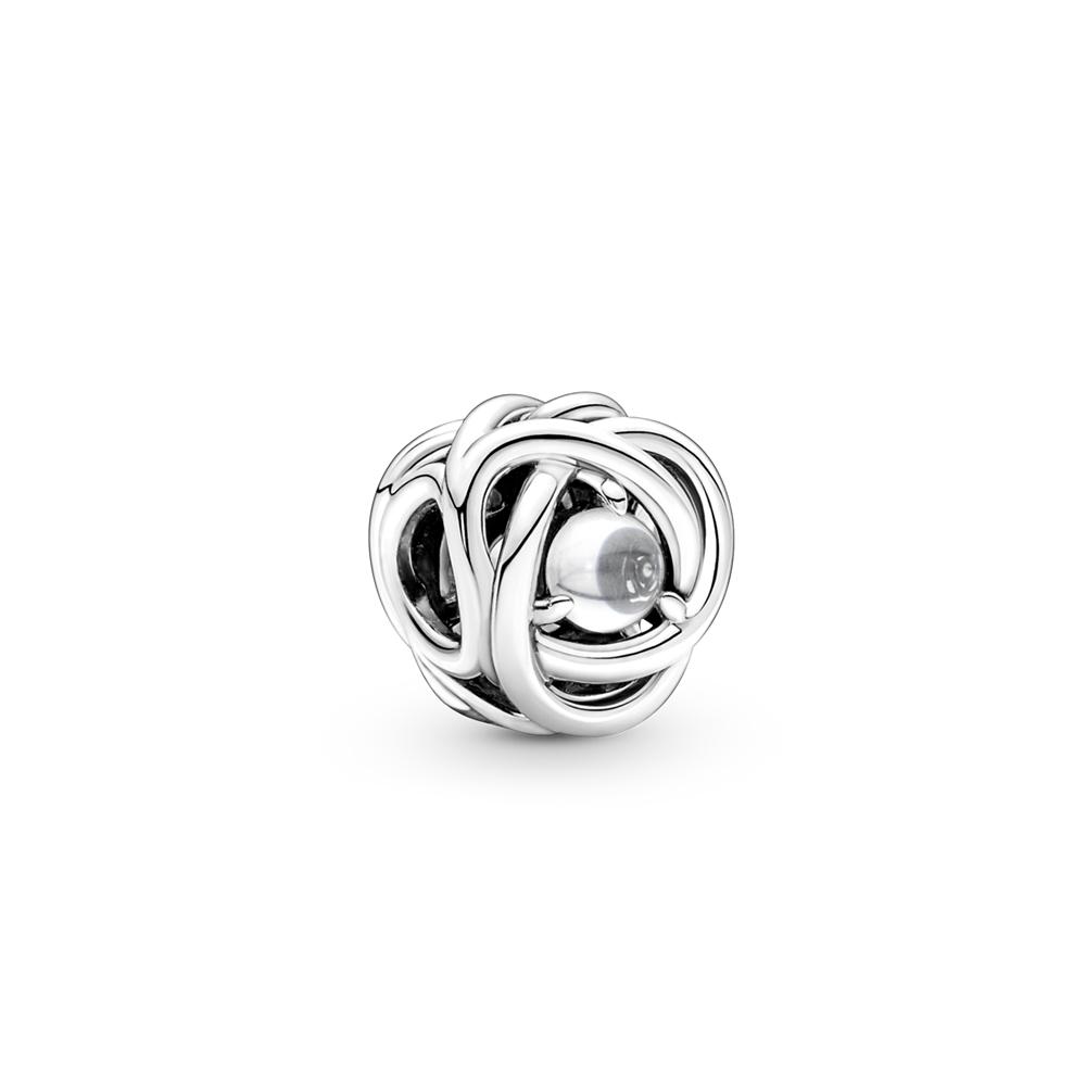 Pandora April Clear Eternity Circle Charm_790064C01