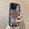 Retro Ethnic Floral Pattern Phone Case Compatible with Apple iPhone Models 13/14/15 Pro/16 Pro Max/17
