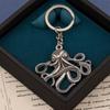 Keychain Pendant Octopus Design Multi-Tentacled Ocean Charm Alloy Key Chain Compact Size Backpack Bag