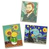 EdisonBrain Van Gogh Masterpiece Pin Badges, 3.42.7cm, Vincent Van Gogh Starry Night, Sunflowers, Self-Portrait, Secret Set of 4