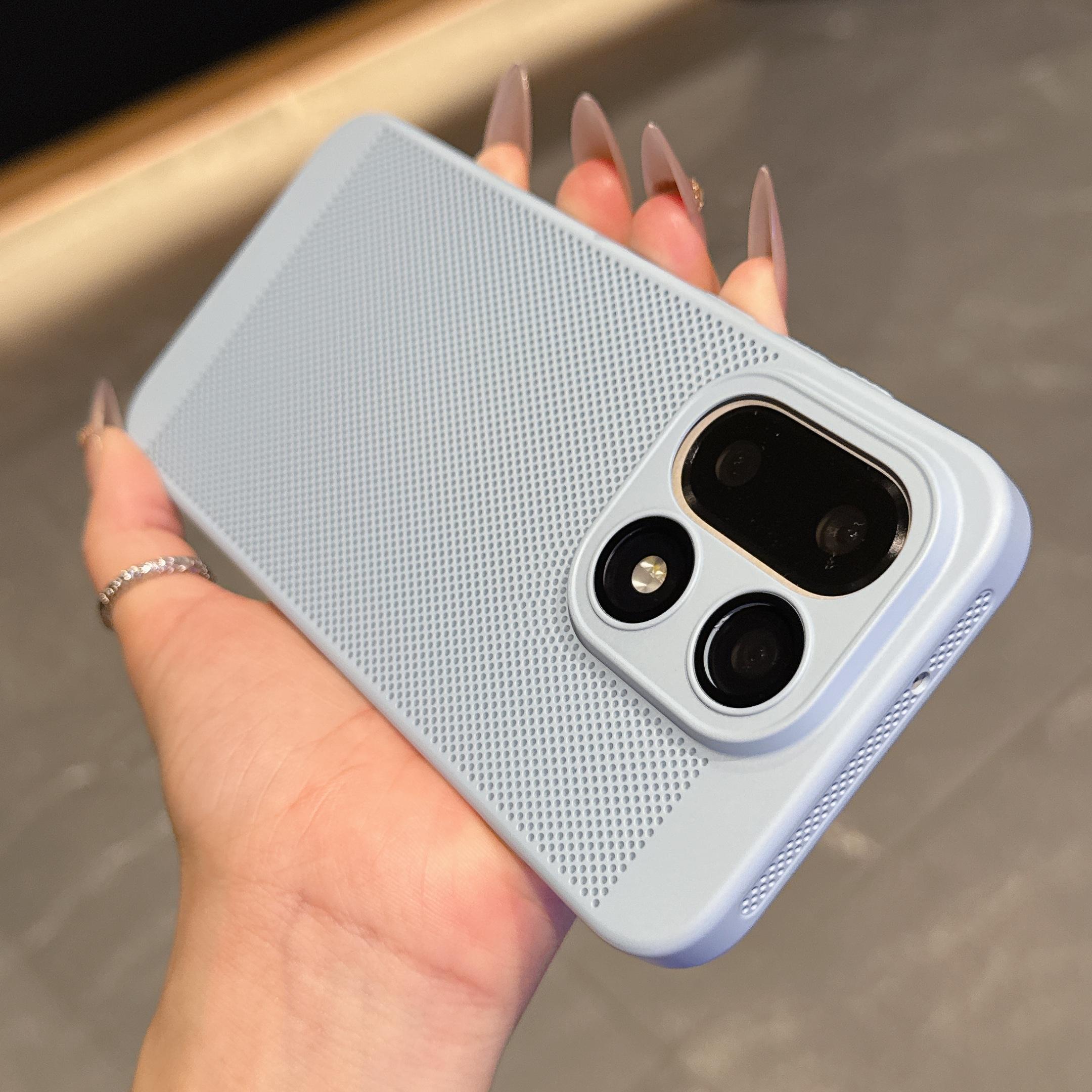 

Дихаючий Тонкий PC Чохол для Телефону з Розсіюванням Тепла Для Oneplus 15 13 12 T R ACE 5 3 Захист Лінзи Камери Скляною Сітчастою Кришкою для Охолодження OnePlus 13T