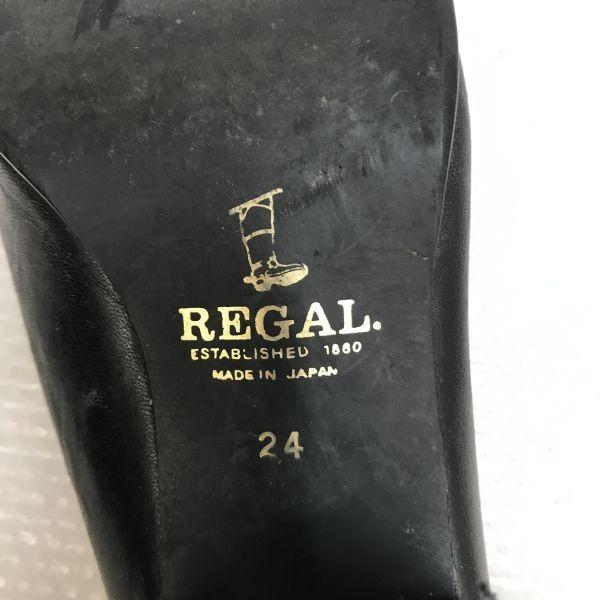 Regal Scarpe col tacco mocassino da furgone in pelle 24 scarpe eleganti nere made in Japan(USATO)