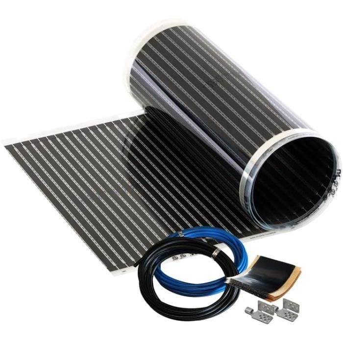 Film Chauffant 220 Wm² Calorique Noir 5.0 m²