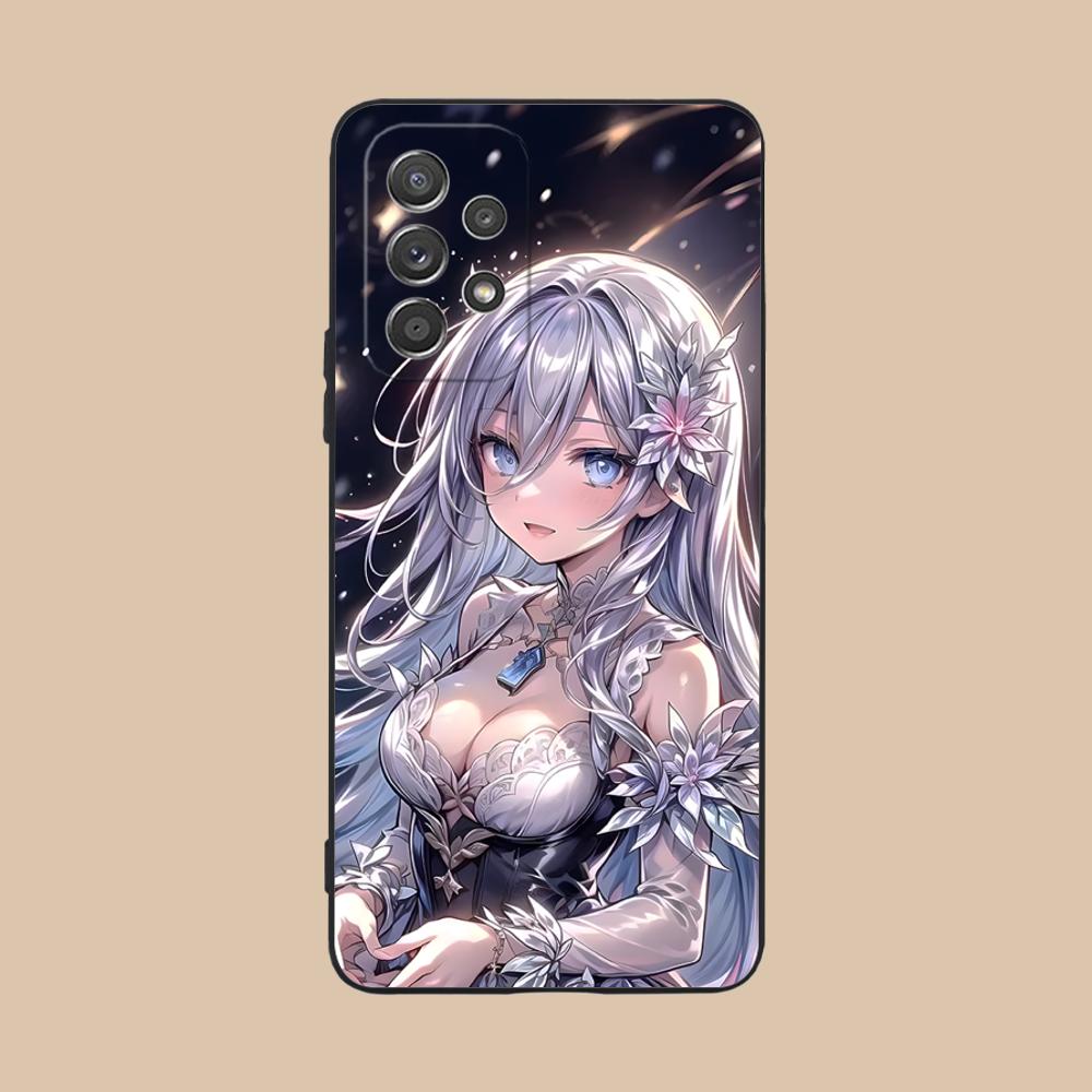 Date a Live Mio Takamiya Matte TPU Mobile Phone Case for Samsung Galaxy A56 55 54 53 52 51 36 35 34 23 16 15 5G Colorful Cover