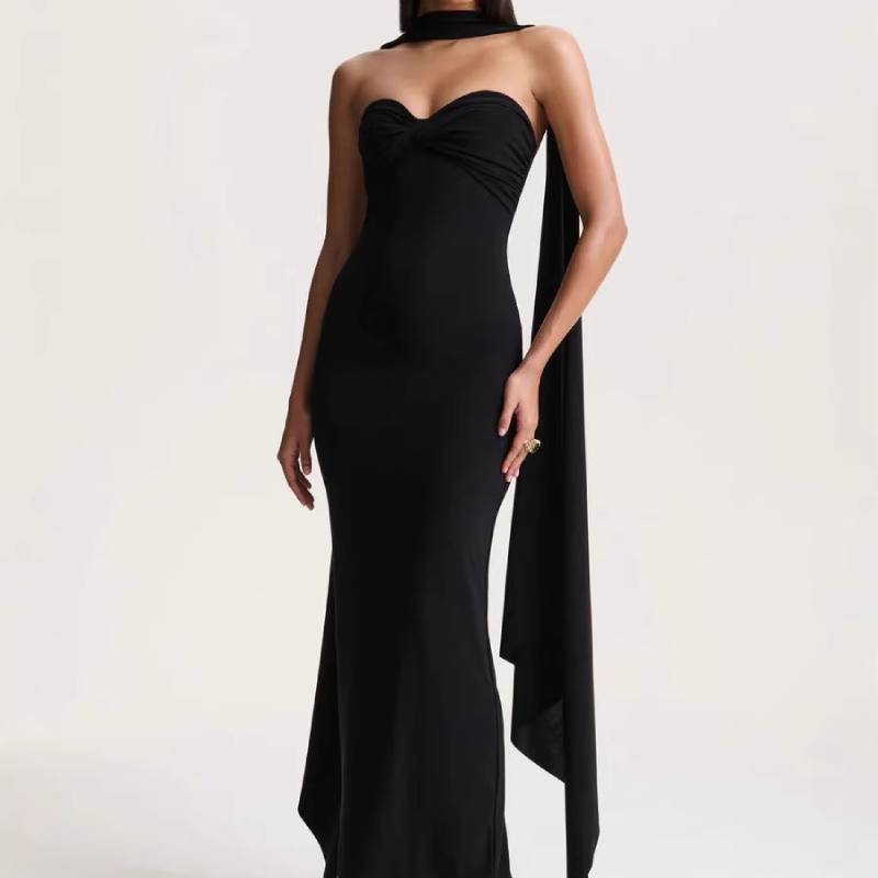 Summer Wrap Dress With Milk Silk Fabric For Casual And Party Wear