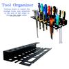 Wall Mounted Metal Tool Storage Rack Organizer - Screwdrivers Hammer Pliers Workbench Small Tool Holder for Workshop