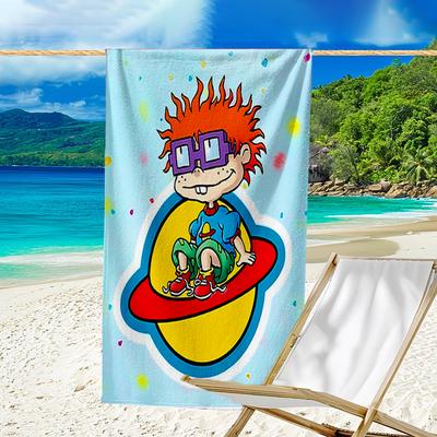 Proof Beach Towel with a Rugrats Pattern - Soft,absorbent,quick-drying,machine Washable - Perfect for Swimming,camping,bathing