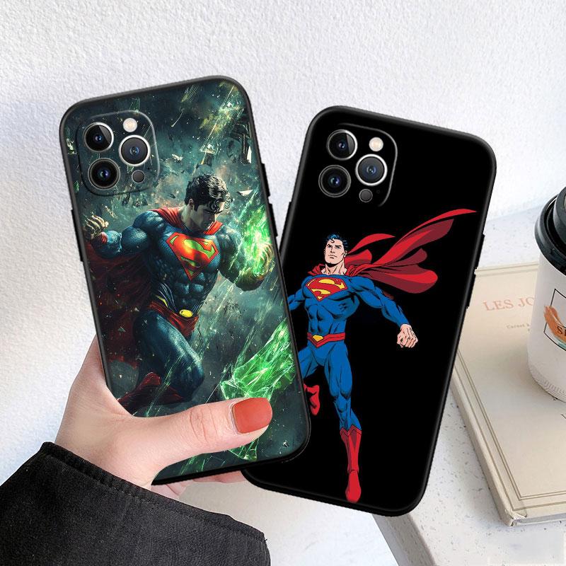 CJ106 Superman Soft Shell Phone Case for Redmi Note 10 11 12 Pro Max 10S 10C 10T 11A 11S 12S 12C