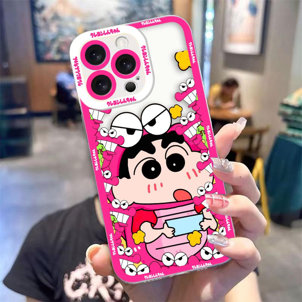 Cartoon C-Crayon S-Shinchan Clear Phone Case For Samsung Galaxy S26 S25 S24 S23 S22 S21 S20 FE S10 PLUS S30 S11E ULTRA EDGE Case