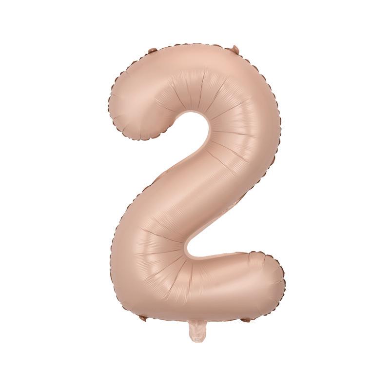 32" Medium Number Aluminum Foil Balloon for Children's Birthday Party Decorations