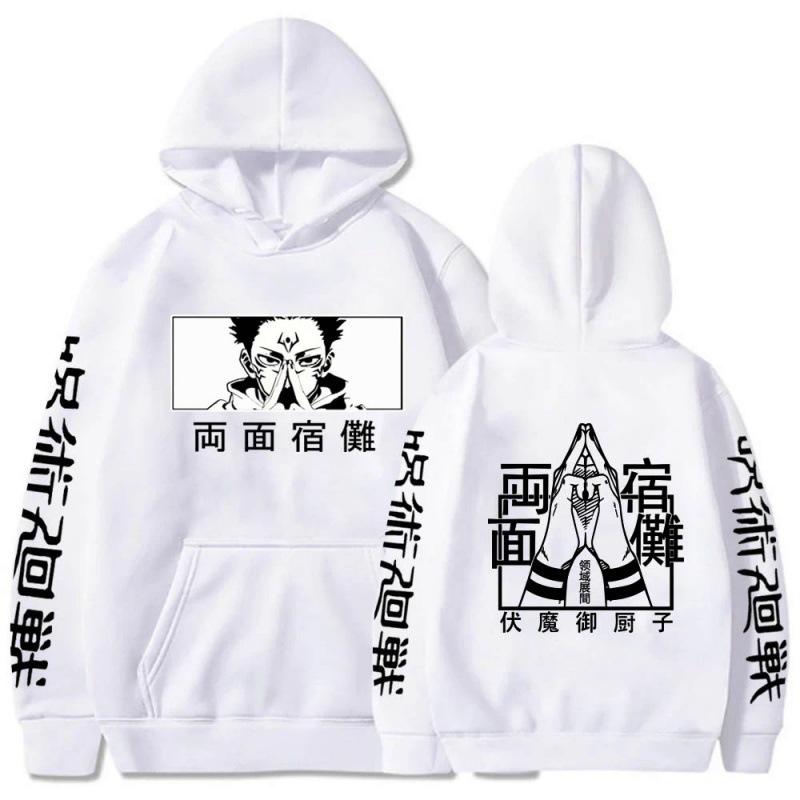 Jiu-jitsu Kaisen com capuz estampado animeHoodie
