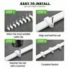 100Pcs Steel Nails Cable Clips 4-20mm Cable Tacks Durable Nail In Cable Clips  for Ethernet Cable
