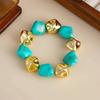 IngeSight.Z 8 Colors Boho Acrylic Irregular Bead Chain Bracelets Women Vintage Geometric Handmade Bangle Couple Jewelry Pulsera