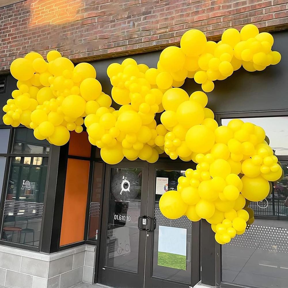 Sunflower Theme Balloons Set Yellow Balloon Garland Arch Kit Birthday Party Baby Shower Wedding Anniversary Gender Reveal Decor