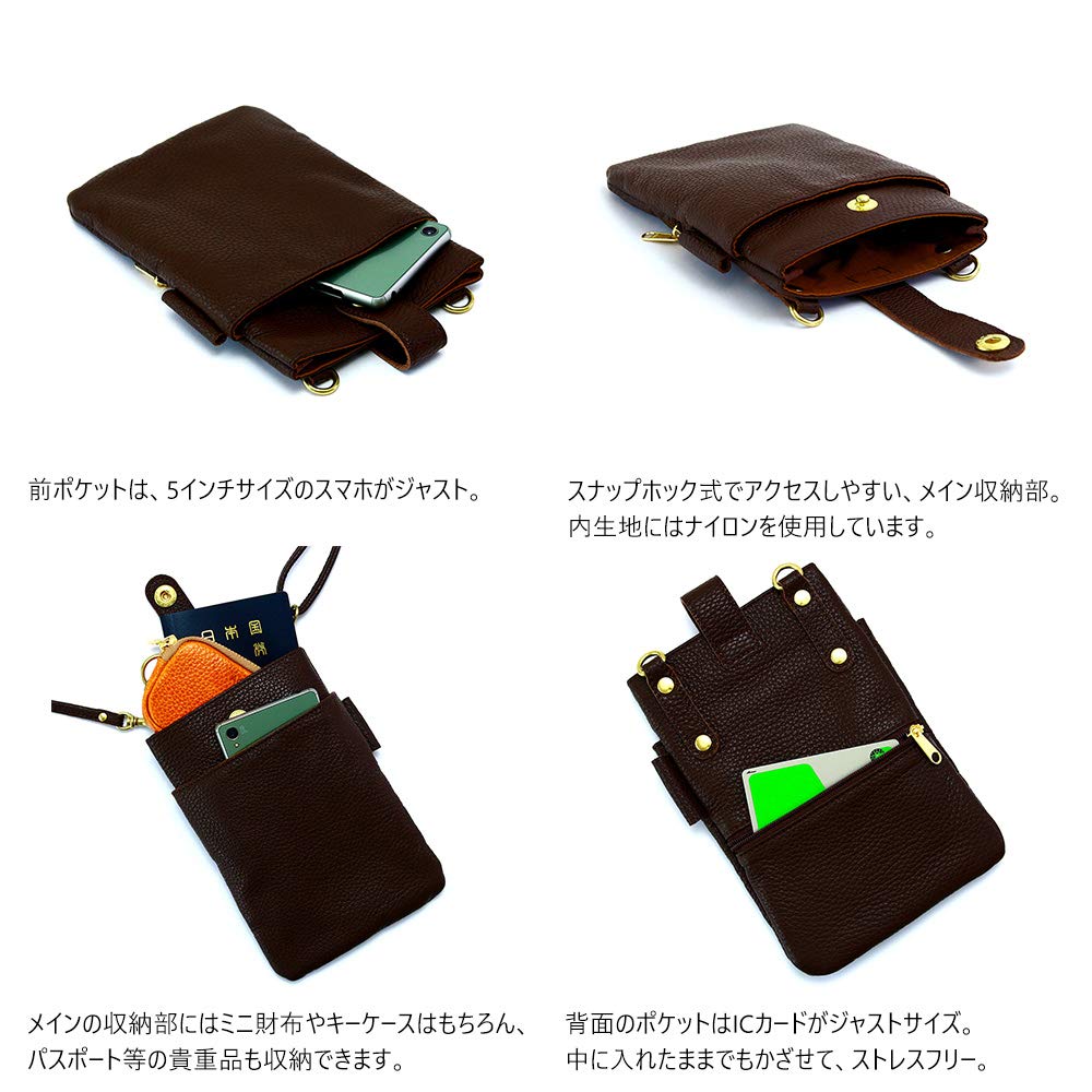 AGILITY affa "Walk II" Scissor Bag, Genuine Leather, Mini Bag, Sacoche Bag, Crossbody Bag