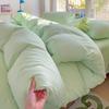 Class A Maternal And Infant Grade Solid Color Four-Piece Set Washed Cotton Double Quilt Cover Dormitory Bed Sheet 3Pcs Set Bed Hat Quilt Cover