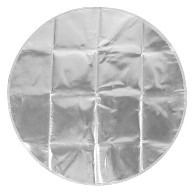 Tapis rond pour foyer pour protection de pelouse Tapis d'isolation contre le feu pour barbecue 24 pouces