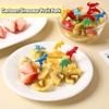 Cute Cartoon Dinosaur Fruit Fork Cute Eyes Cupcake Top Decoration Food Appetizer Toothpicks Bento Box Accessories