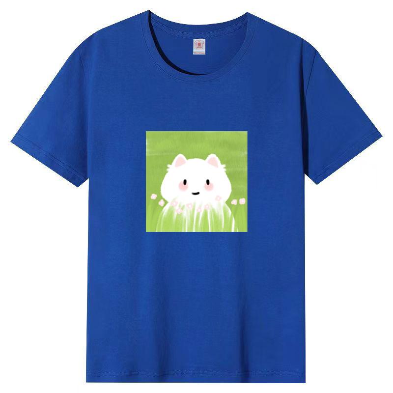 Summer New Short-sleeved T-shirt Female Loose Korean Women Cartoon Printing Half-sleeved Blouse
