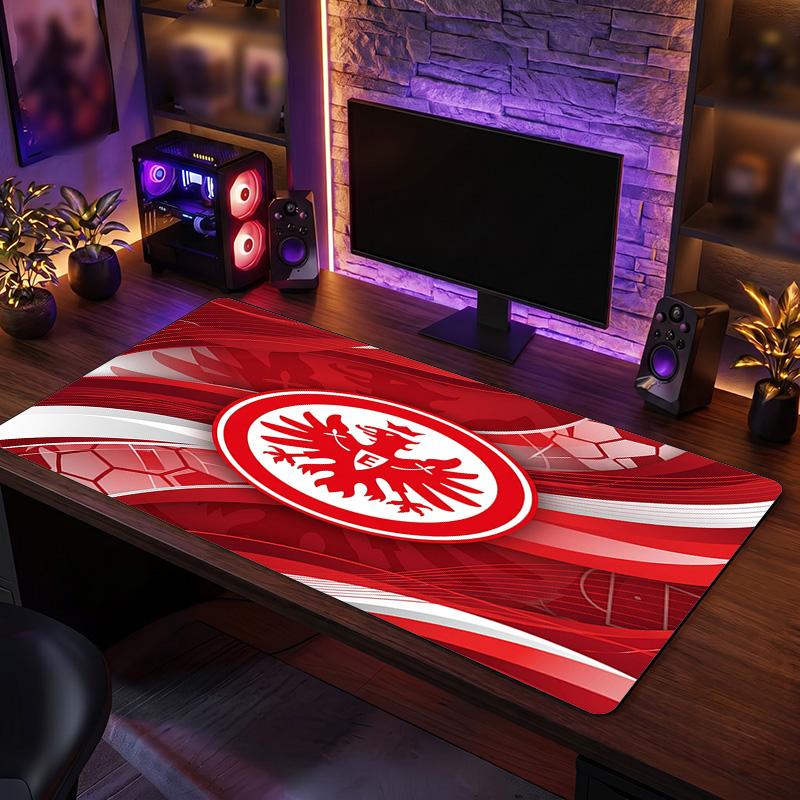 Tappetino Mouse Grande Stampa Calcio Eintracht Frankfurt, Tappetino Esteso Antiscivolo per Scrivania da Gaming per Ufficio Casa