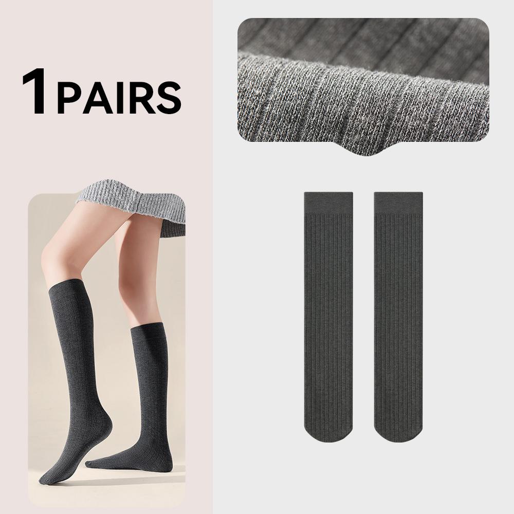 

Autumn Fashion Knee High Socks For Women Slim Fit Compression Calf Socks Long Tube Stockings Korean Style Y14358YY-One Size