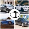 Blindspot Car Mirror Automotive Exterior Accessories 360 Rotation Adjustable Adhesive Glass Convex Rear View Mirrors For Larger