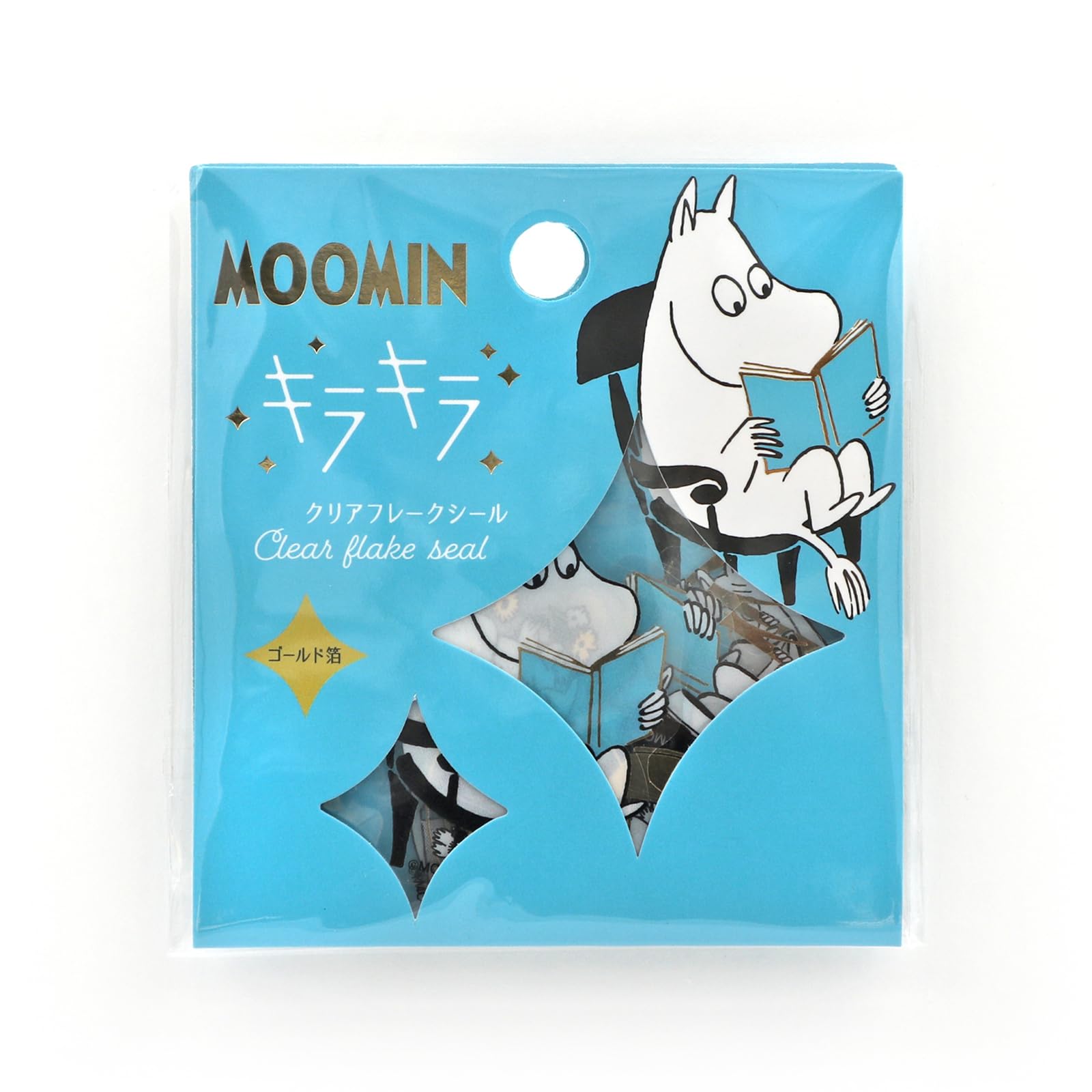 

World Craft Moomin Glitter Flake Gold Moomin Stickers, Foil, MOKFS-101