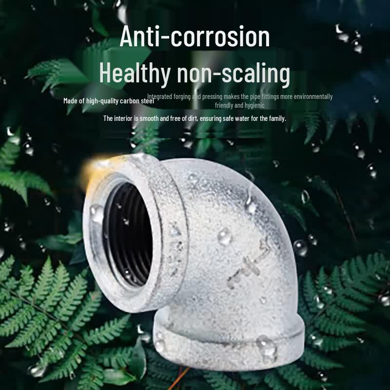 Galvanized Cast Iron 90-Degree Elbow Pipe Fitting