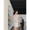 New white neck sleeveless dress temperament women's short skirt thin pullover skirt women