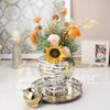 Nordic Golden Ceramic Soft Decoration General Jar Crafts Entrance Electroplating Vase Decorative Ornament