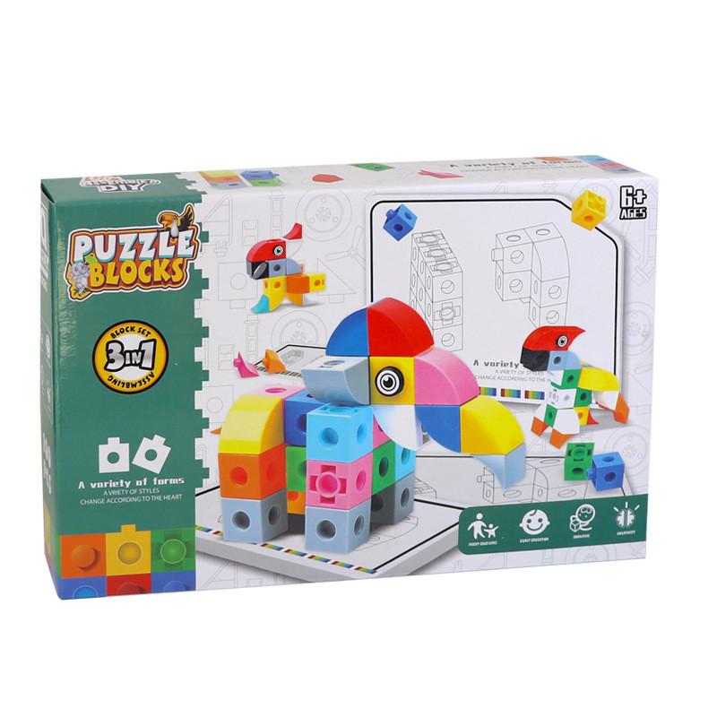 Diy Childrens Large Building Block Set Plastic Assorted Shapes Play Experiences