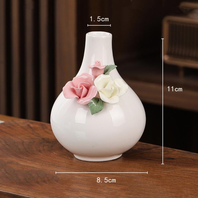 

Мини-ваза, керамическая ваза, тисненый цветок, фарфор, ручная работа, цветочная композиция, аксессуары, гидропоника, террариум, украшение дома