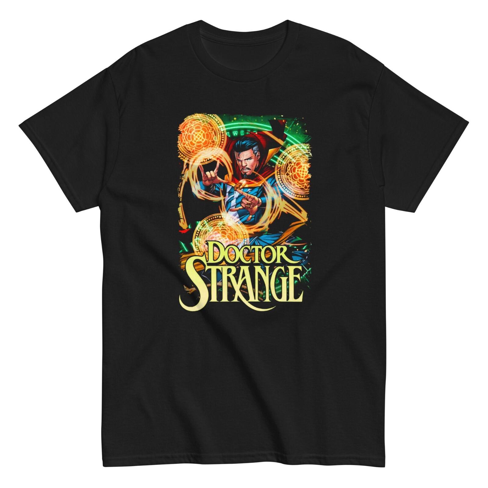 Doctor Strange Animated T Shirt Mens Licensed Marvel Comic Book Avengers Black XXXXL