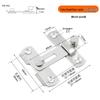 No-Drill Sliding Door Lock Bolt Anti-theft Clasp for Bathroom and Room Doors