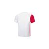 Li-Ning Color Block Letter Logo Print Short Sleeve T-Shirt Unisex Tops White AAYT067-2