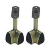 2pcs Alloy Ceiling Mounted Bracket Corner Wardrobe Rod Clothes Rail Lever Holder