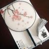 New Semi-Transparent Ancient-Style Round Fan, Double-Sided Palace Fan, Bridal Round Fan, Dance Fan, Chinese Style Classical Hanfu Small Fan