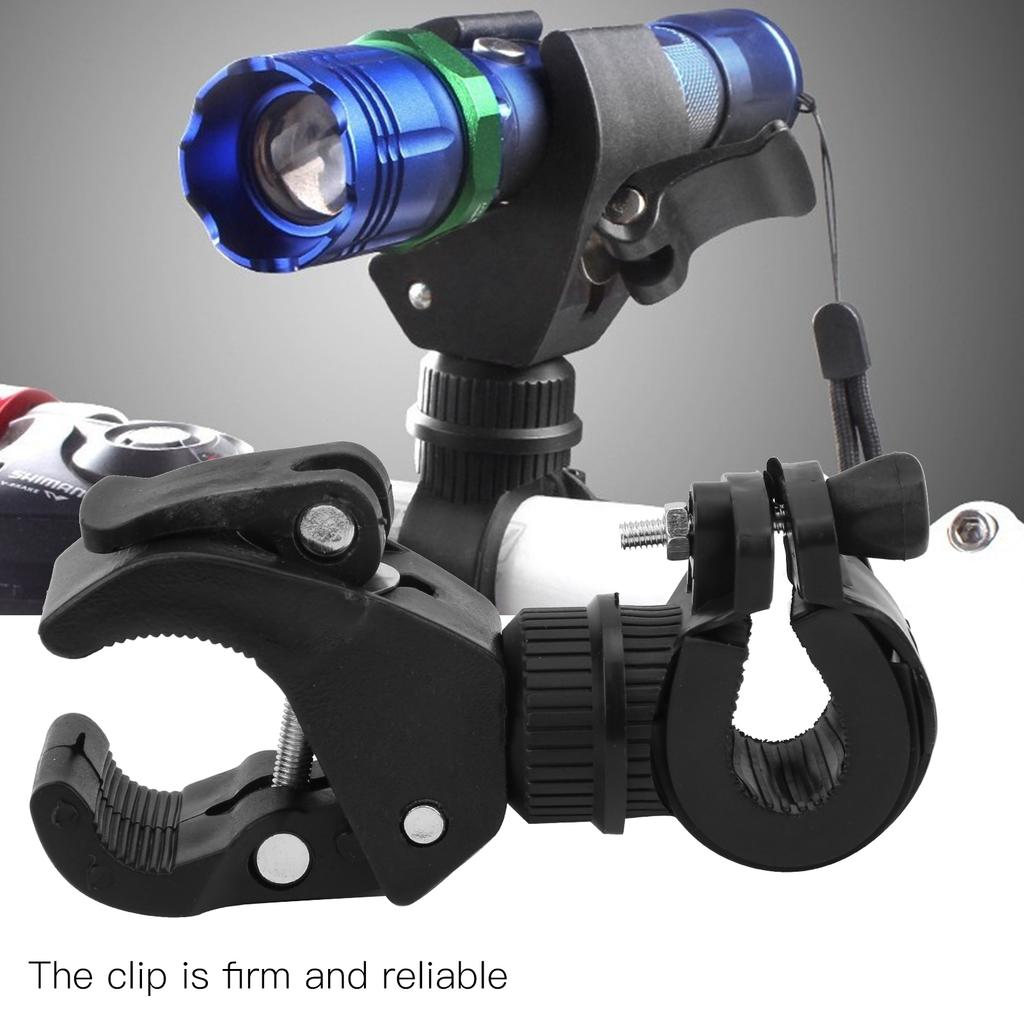 2Pcs Bike Light Mount Holder 360 Degree Rotatable Bicycle Flashlight Bracket Cycle Equipment