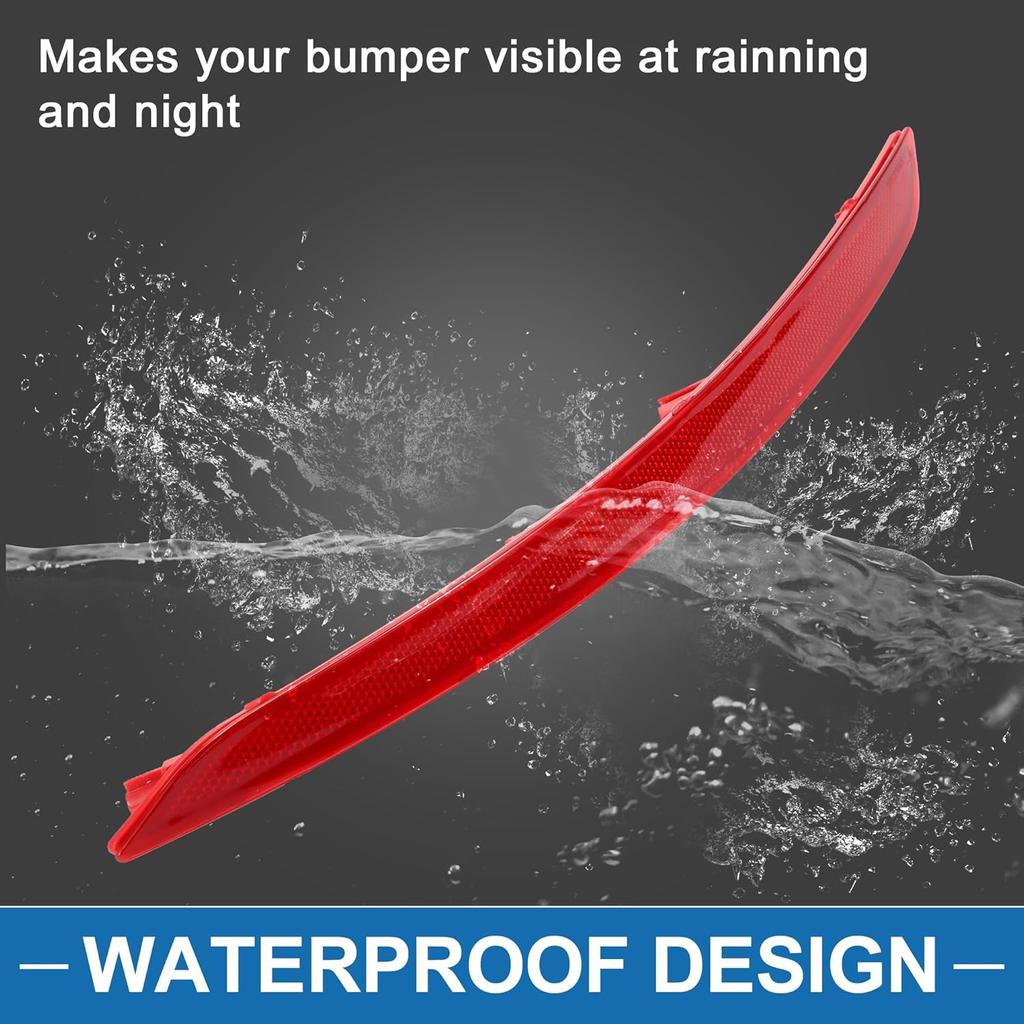 Rear Right Side Bumper Reflector No.92406F2000 Bumper Reflector Side Marker for Hyundai Elantra 2017-2018 Red