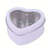 Heart Shape Metal Box Aluminum Tin Jar for Cream Balm Nail Candle Cosmetic Container Refillable Tea Cans Candy Packaging Box