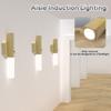 LED Night Light PIR Motion Sensor Magnetic Wall Lamp USB Rechargeable Lights Home Kitchen Bedroom Cabinet Closet Light