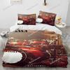 3D Schlagzeug Musikinstrumente Bettdecke Bettwäsche-Set, Bettbezug Bett-Set Steppdeckenbezug Kissenbezug, King Queen Size Bettwäsche-Set Geschenk