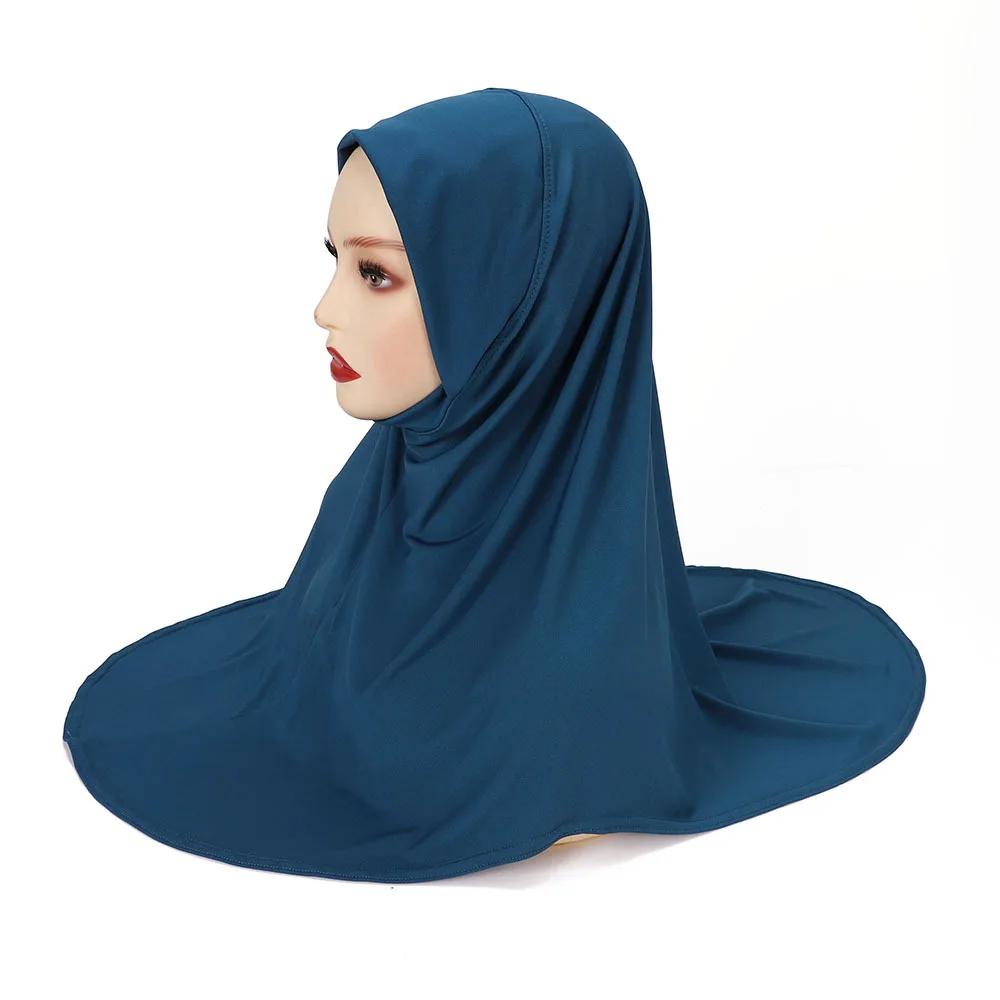 Modal Hijab Jersey Hijabs for Women Hijab Turban Arab Headgear Double Round Headscarf Bonnet Hijab Turbante Feminino Para Festa