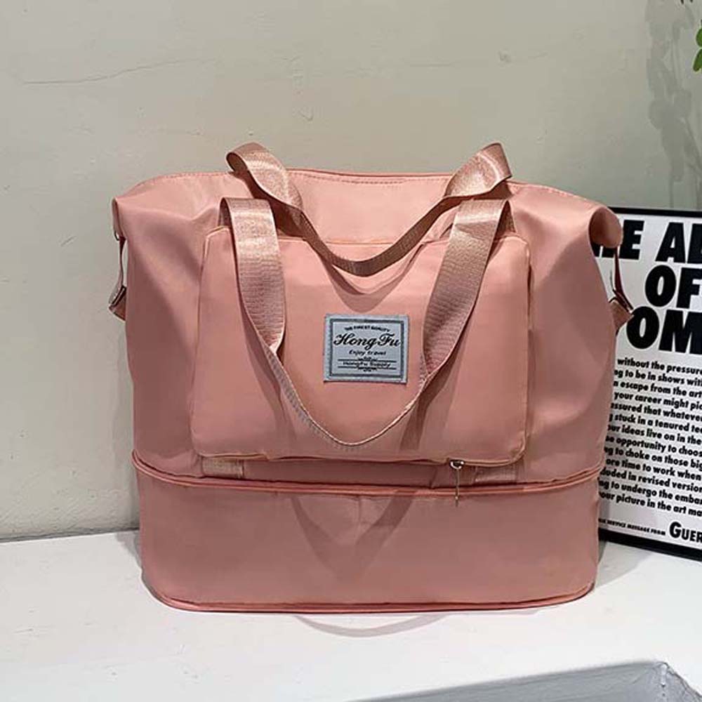 Fitness Pouch Oxford Cloth Travel Bag Foldable Large Capacity Handbag  Family Vacation